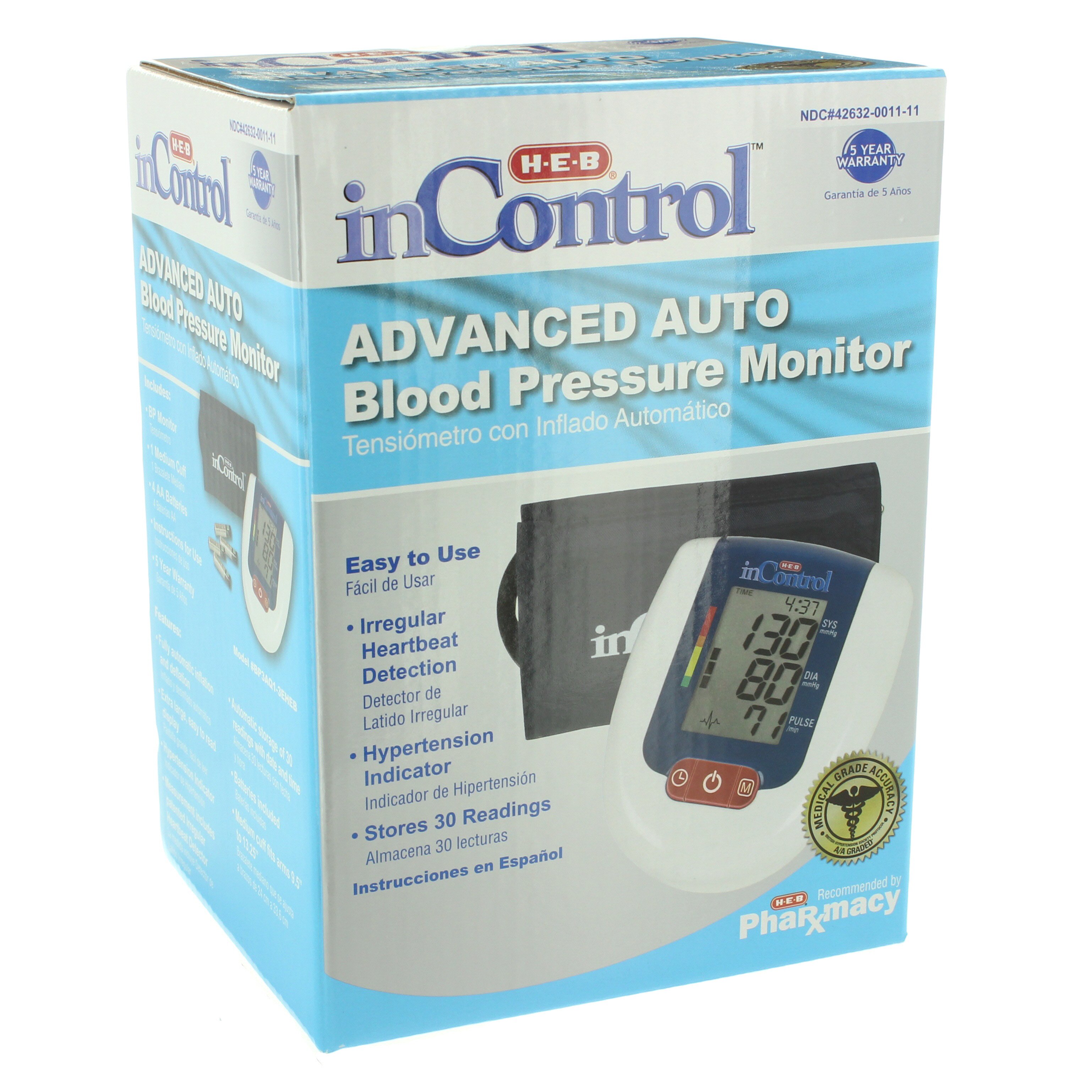 HEB InControl Fully Automatic Blood Pressure Monitor Shop