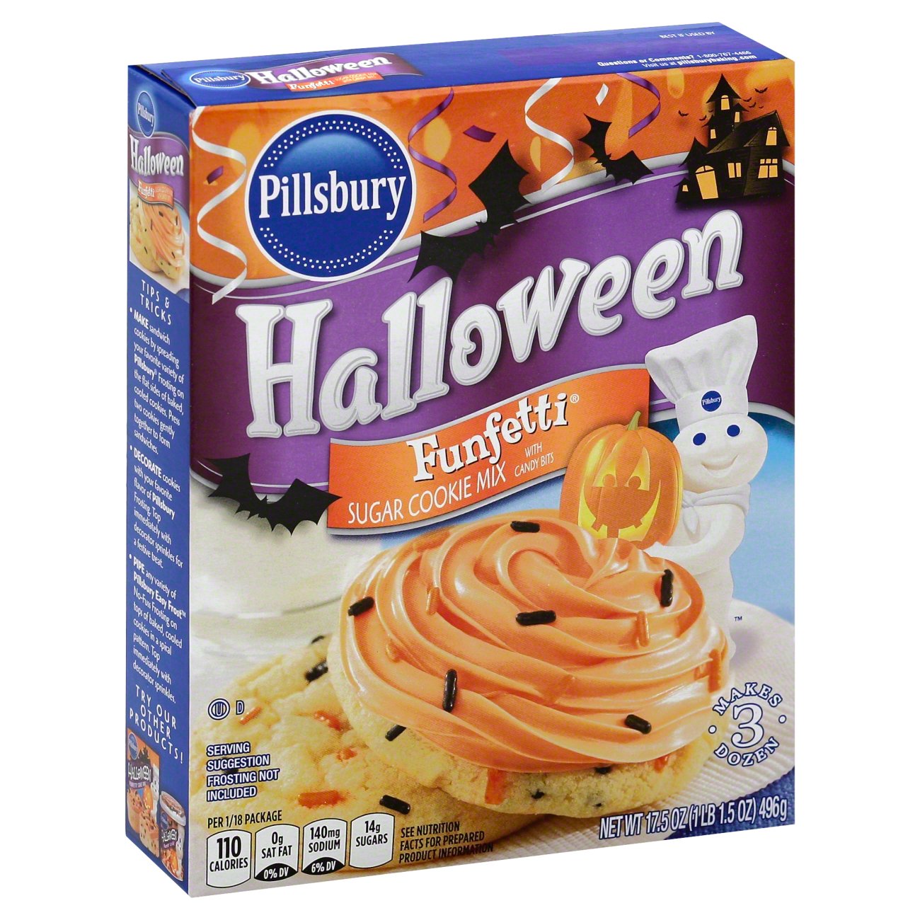 Pillsbury Halloween Funfetti Cookie Mix Shop Baking Mixes At H E B