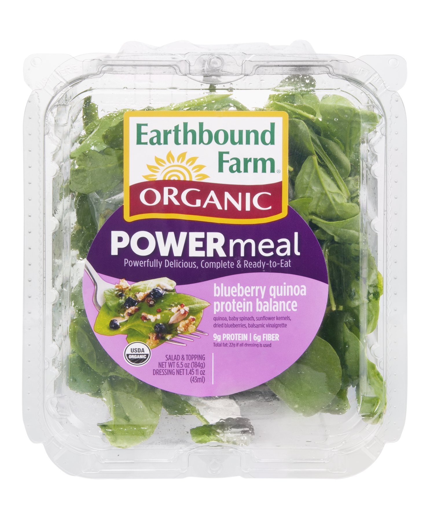 Earthbound Farm Organic Power Meal Blueberry Quinoa Protein Balance