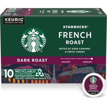 Starbucks French Roast Dark Roast Single Serve Coffee K Cups