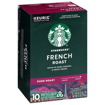 Starbucks French Roast Dark Roast Single Serve Coffee K Cups