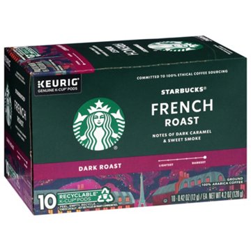 Starbucks French Roast Dark Roast Single Serve Coffee K Cups