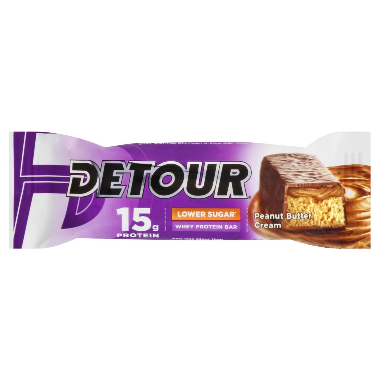 Detour Lower Sugar Peanut Butter Cream Whey Protein Bar Shop Granola