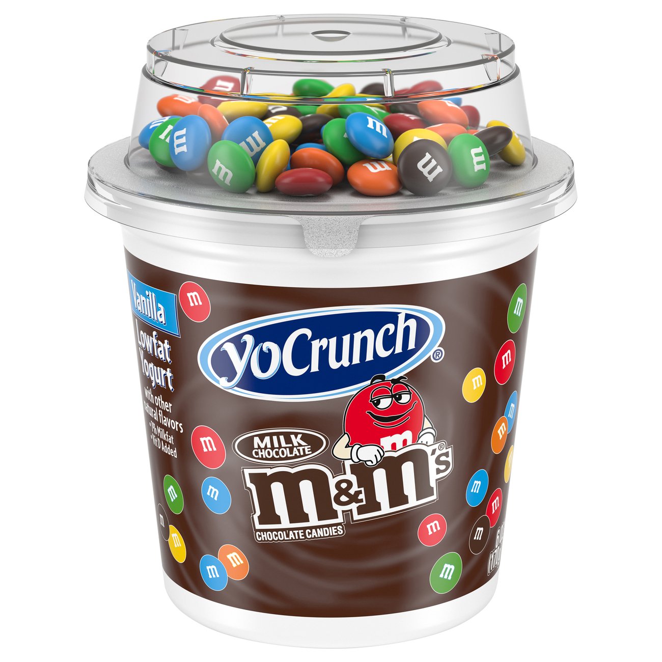 YoCrunch Low Fat Vanilla Yogurt With Milk Chocolate M&M's, 6 oz | Joe V ...