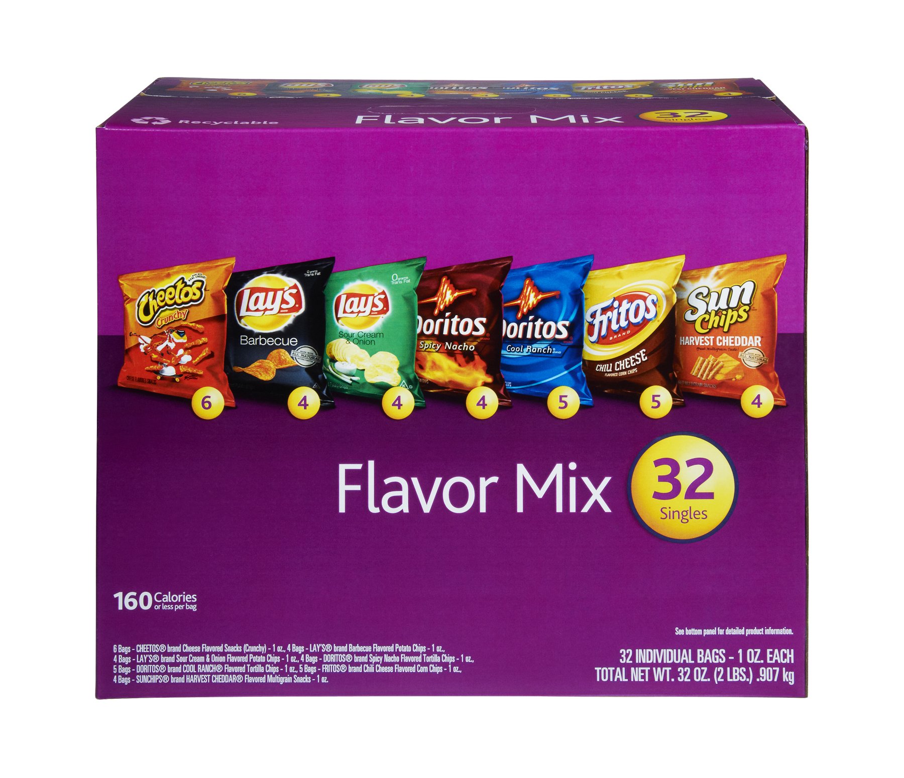 Frito Lay Flavor Mix Multipack - Shop Chips at H-E-B