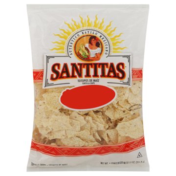 SANTITAS White Corn Tortilla Chips, 11 oz