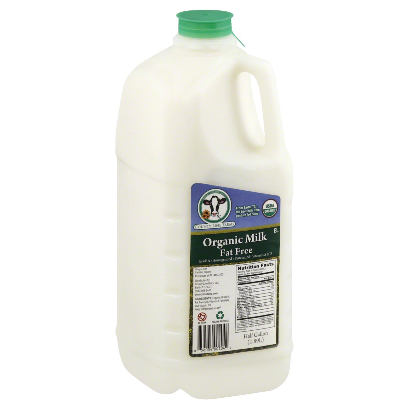 County Line Farms Milk Fat Free - Shop Milk at H-E-B