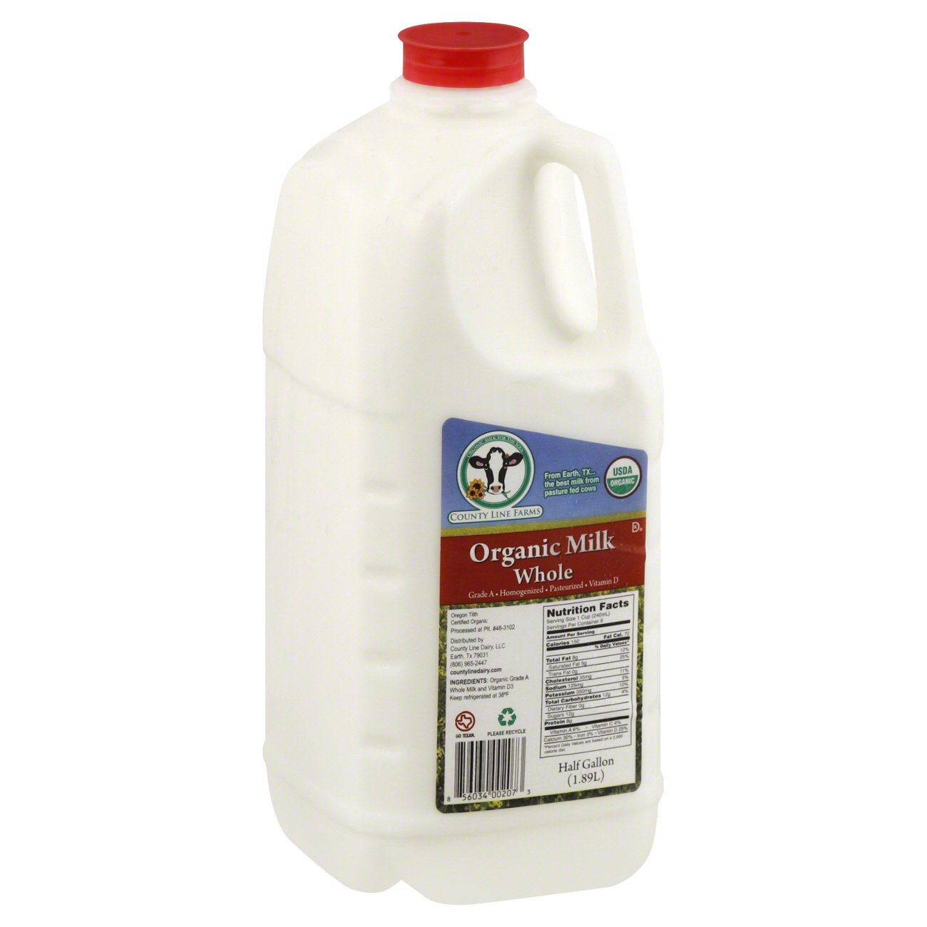 County Line Farms Organic Whole Milk Shop Milk at HEB