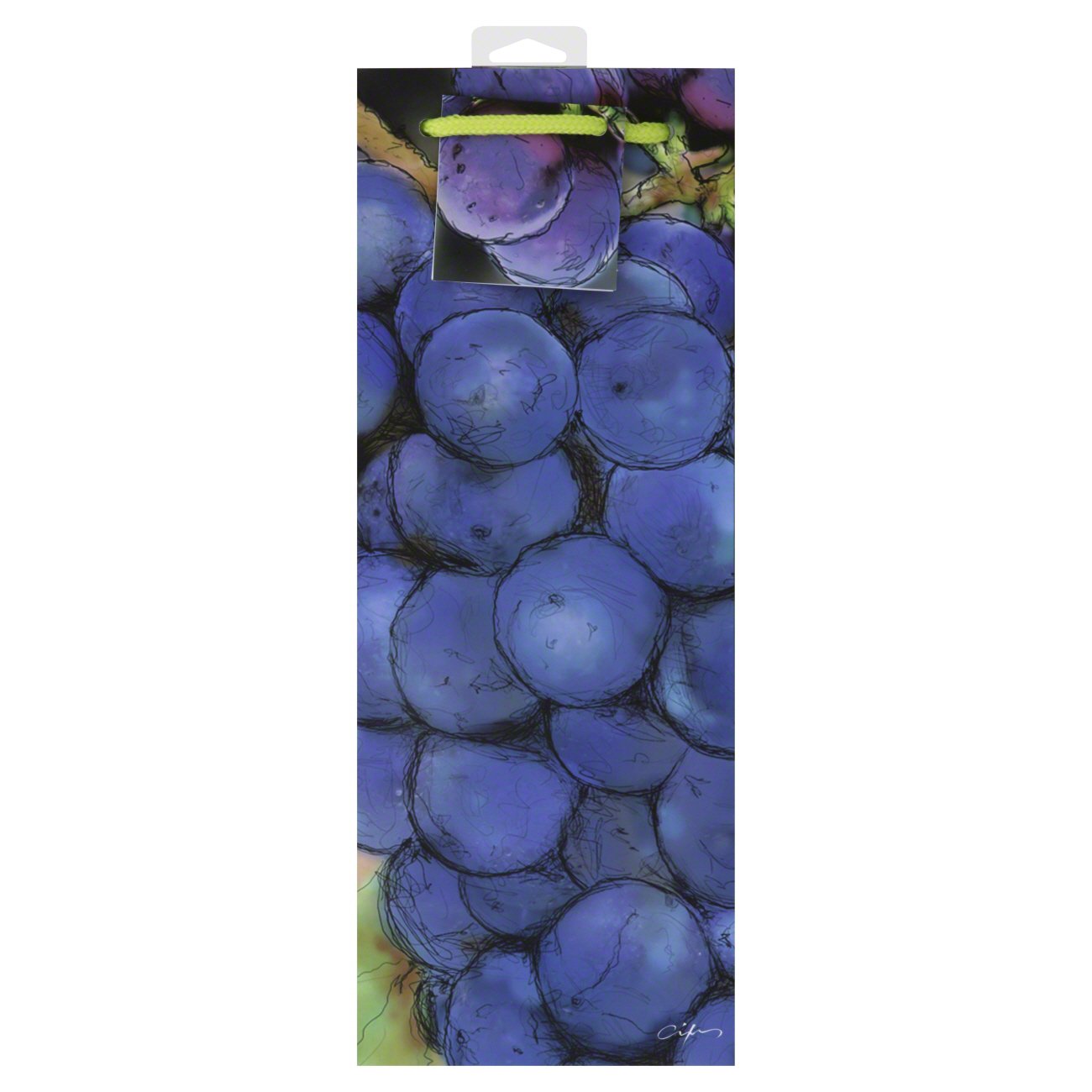 Oenophilia Grapes Wine Gift Bag Shop Gift Wrap at HEB