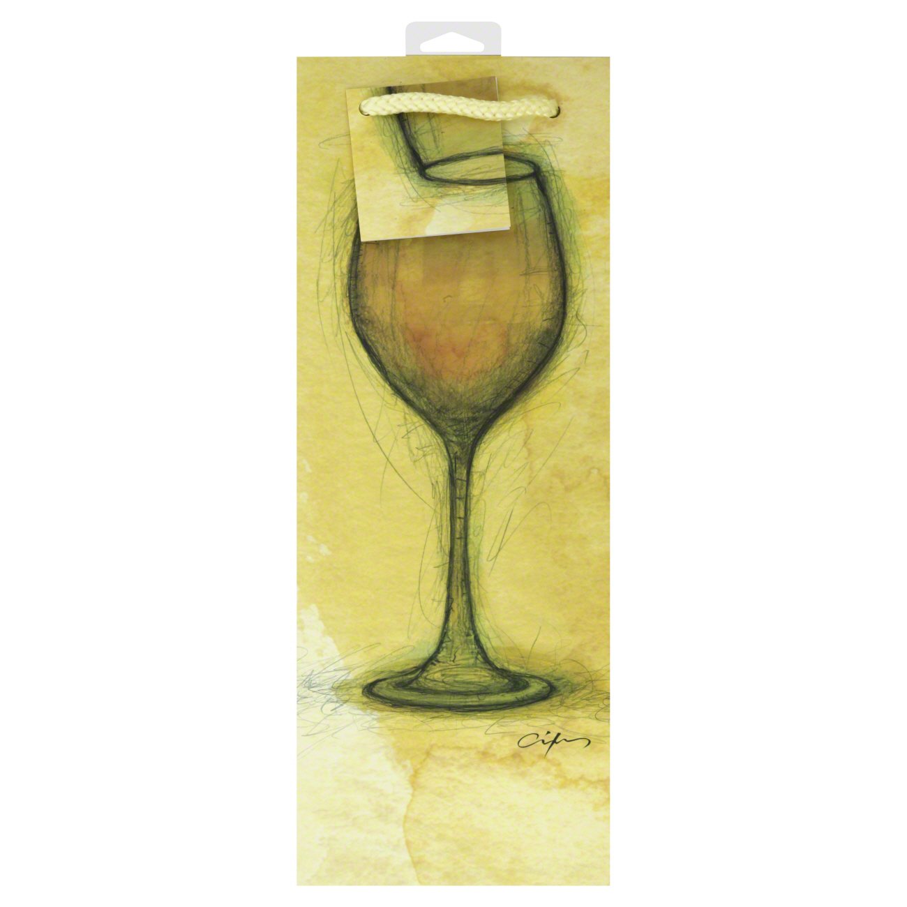 Oenophilia White Wine Glass Wine Gift Bag Shop Gift Wrap at HEB
