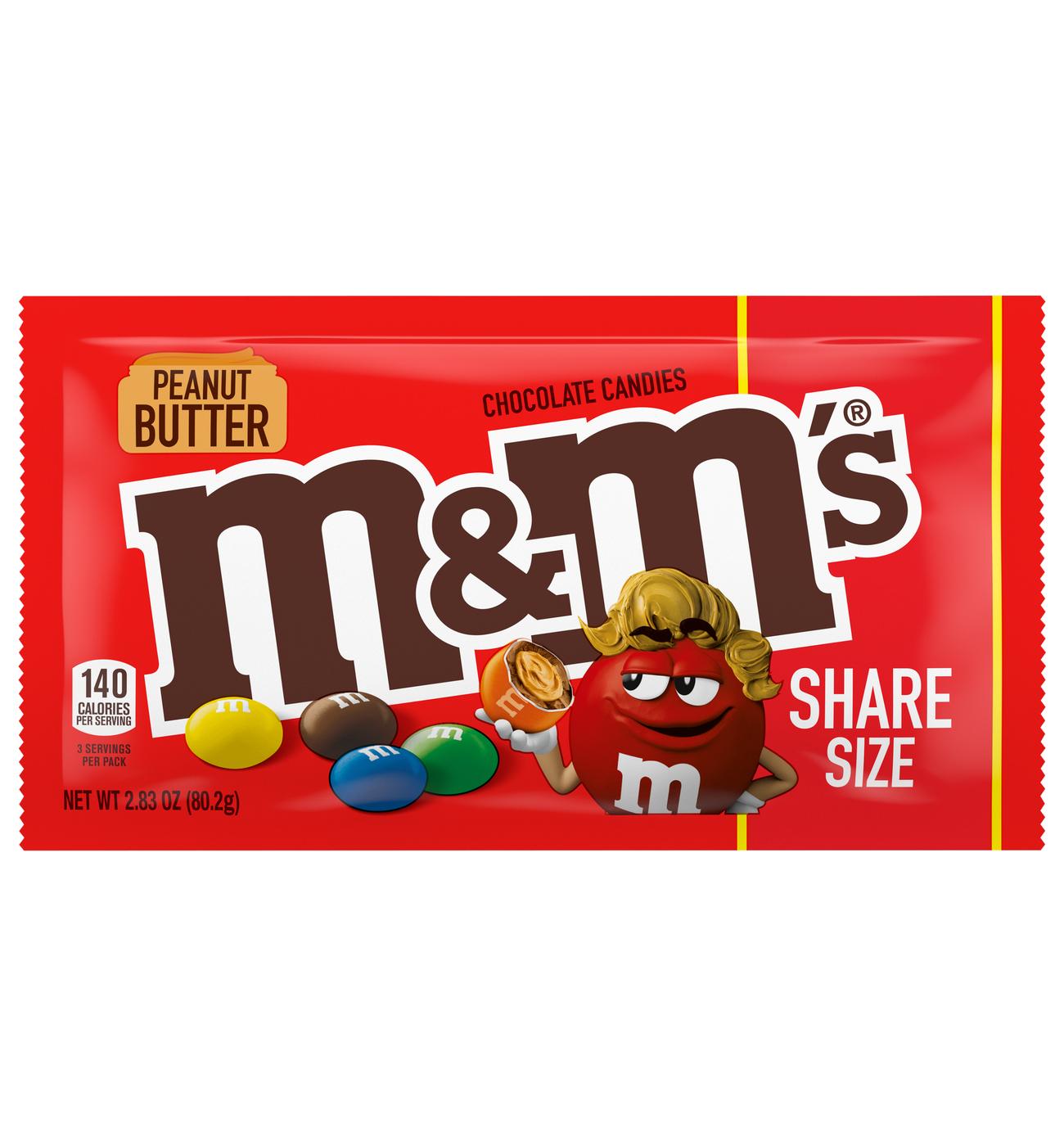 M&M'S Peanut Butter Chocolate Candy - Share Size; image 1 of 4