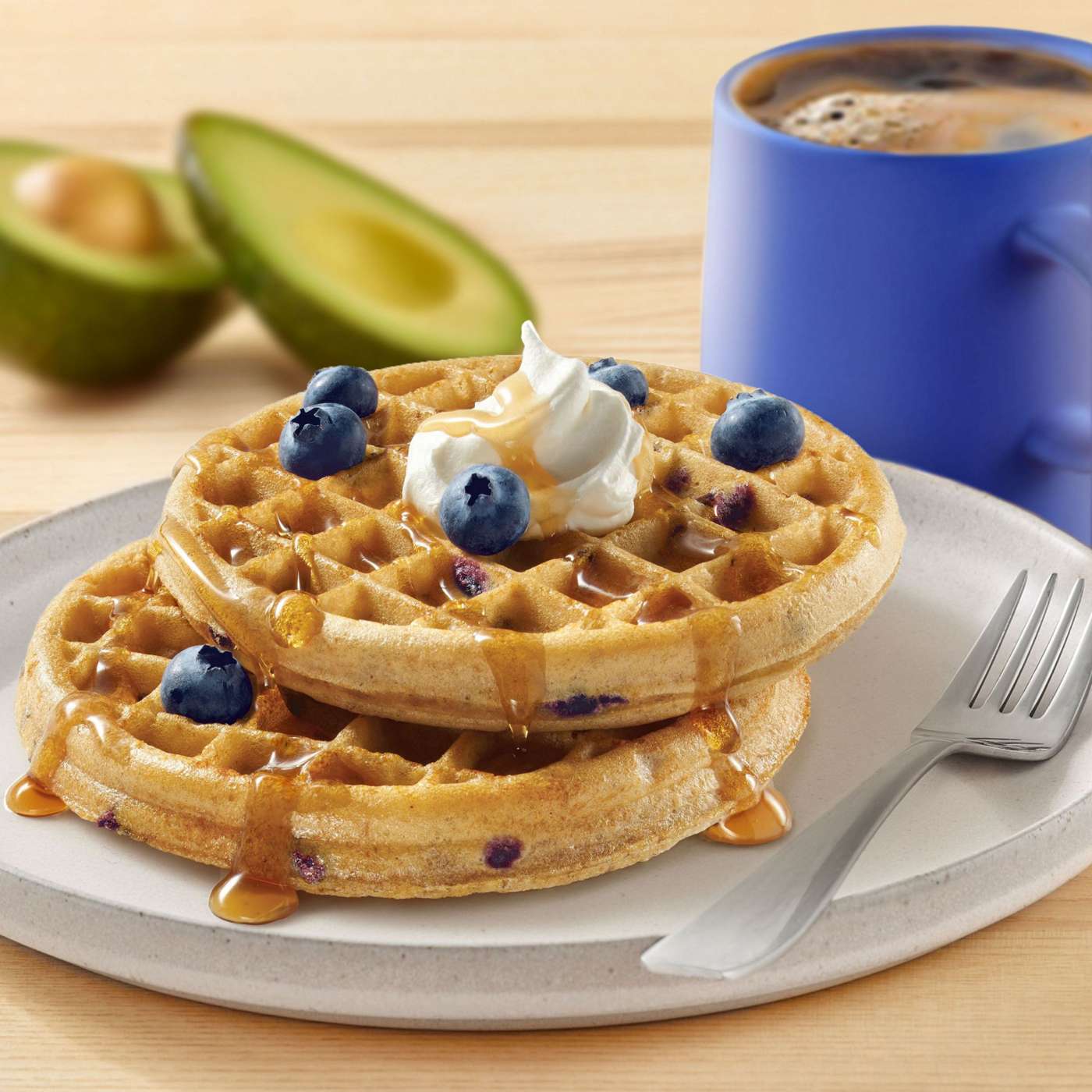 Kashi Frozen Waffles Blueberry Shop Entrees & sides at HEB