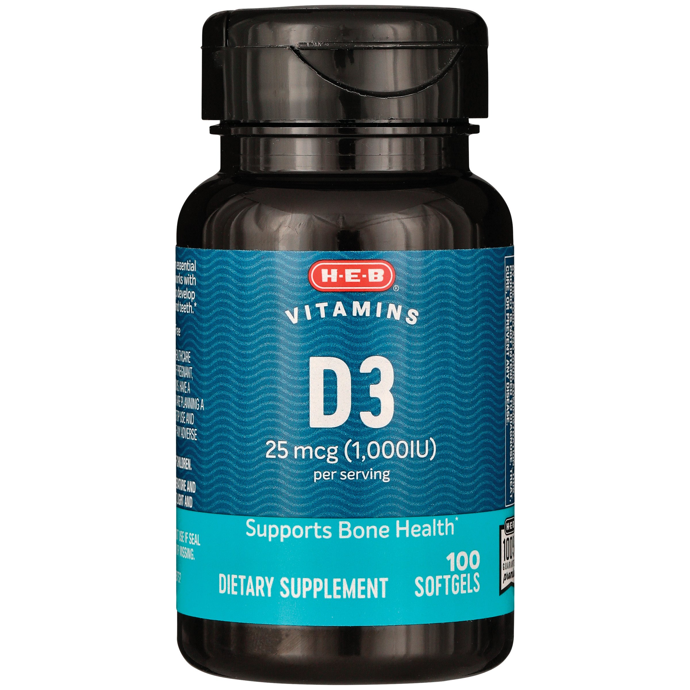 HEB Vitamin D3 1000 IU Rapid Release Softgels Shop Vitamins AZ at