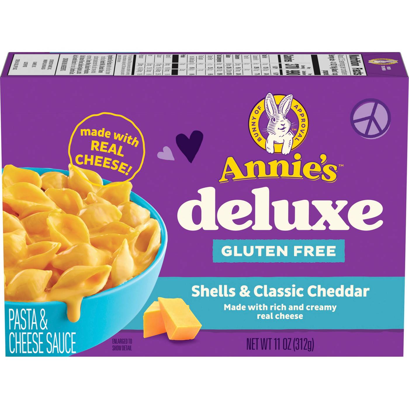 Annie's Gluten Free Deluxe Shells & Classic Cheddar Macaroni & Cheese; image 1 of 5