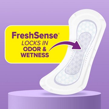 Poise Daily Incontinence Liners, 2 Drop Very Light Absorbency, Regular, 48 ct