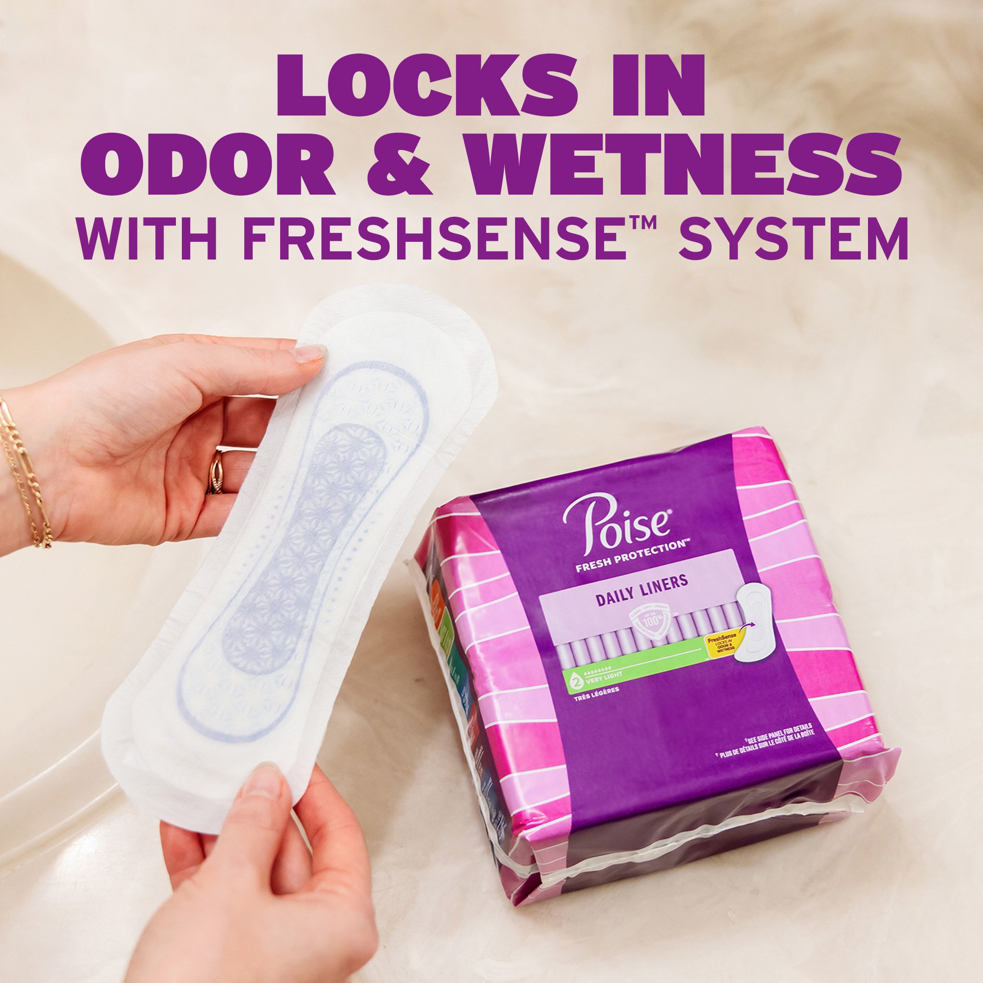 Poise Regular Lightest Absorbency Microliners - Shop Incontinence at H-E-B