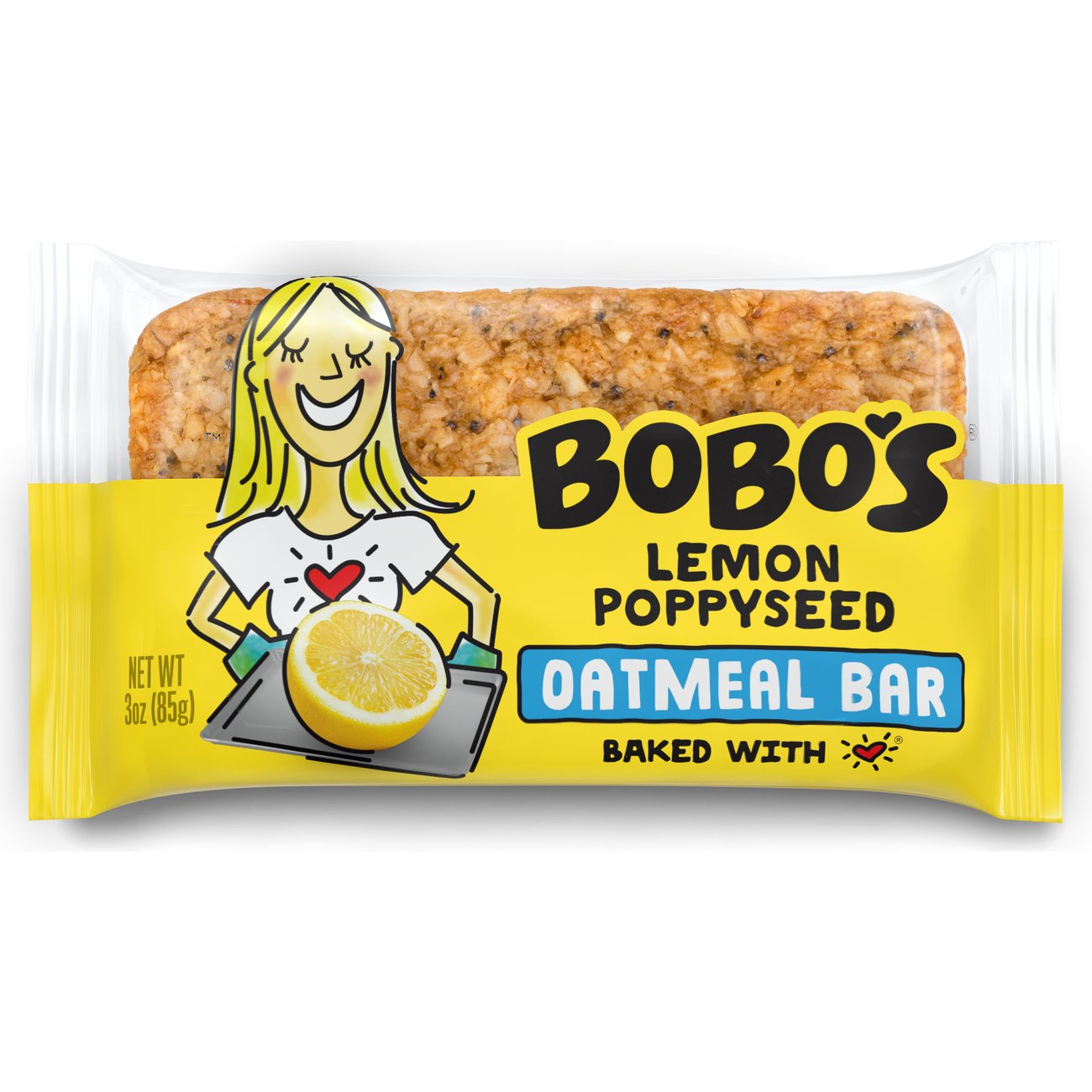 Bobo's Lemon Poppyseed Oat Bar Shop Granola & Snack Bars at HEB