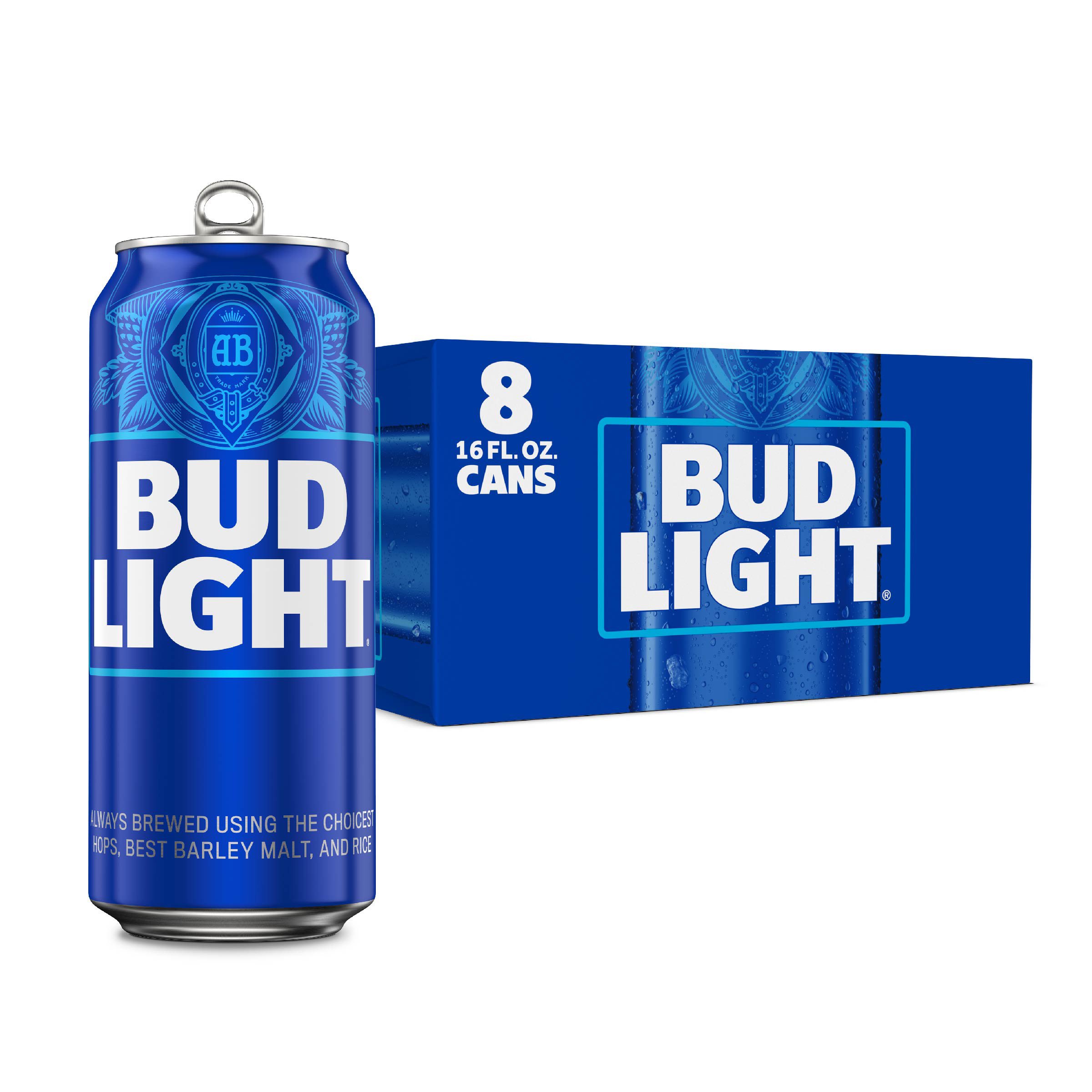 Bud Light Lager Beer Cans, 8 pack - Shop Beer at H-E-B