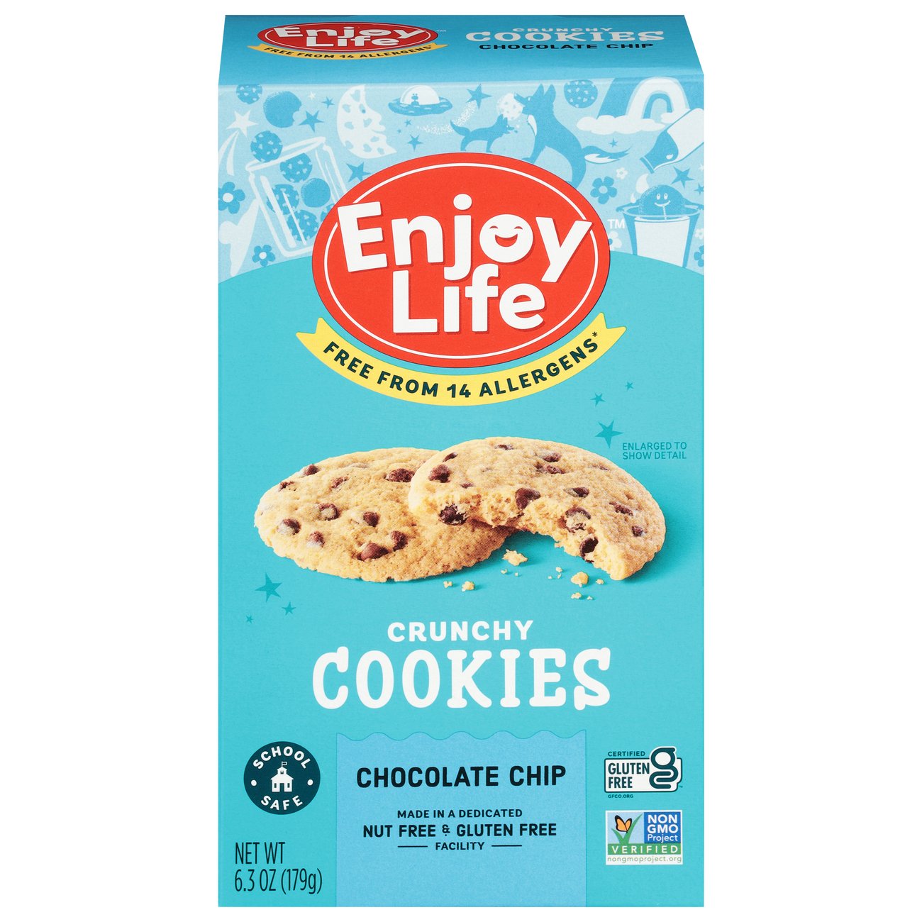 Enjoy Life Gluten Free Allergy Friendly Chocolate Chip Vegan Crunchy Cookies Shop Cookies at HEB