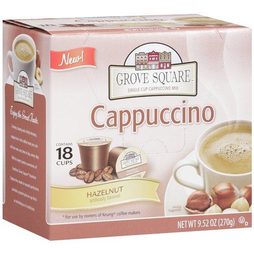 Grove Square Hazelnut Cappuccino KCups Coffee Shop Coffee at HEB