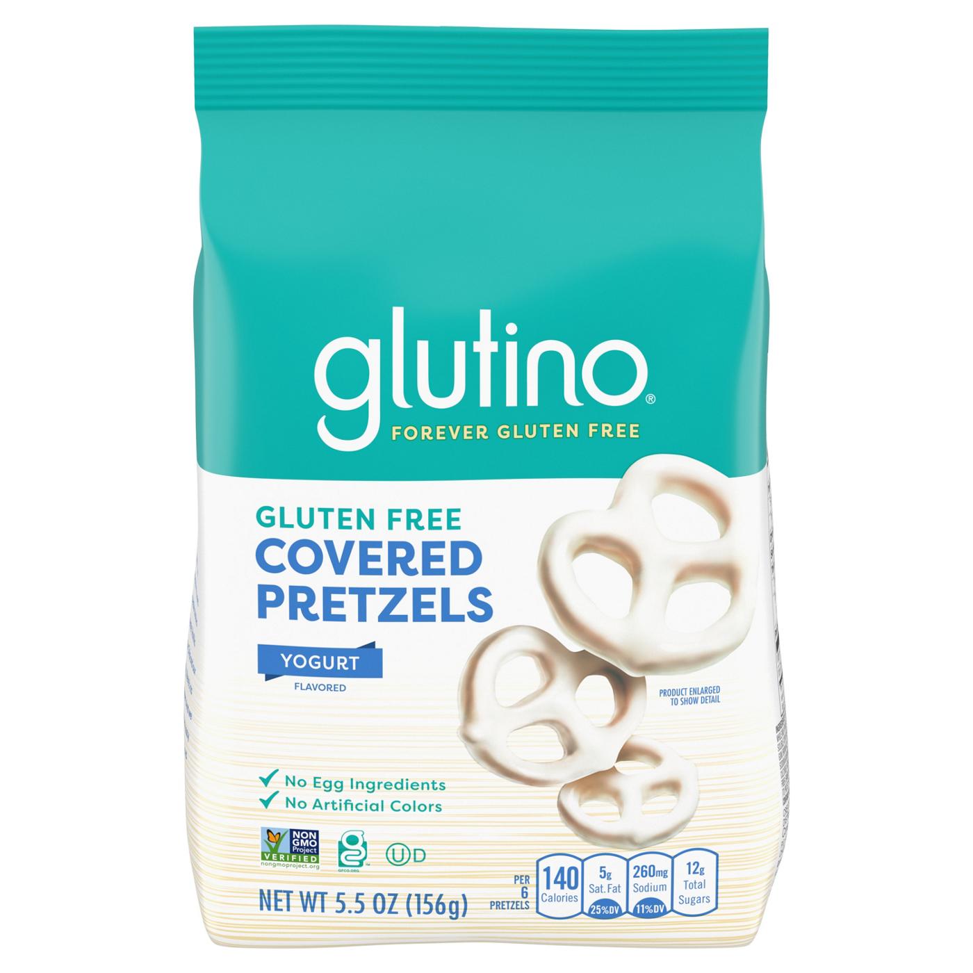 Glutino Gluten Free Yogurt Flavored Covered Pretzels; image 1 of 4