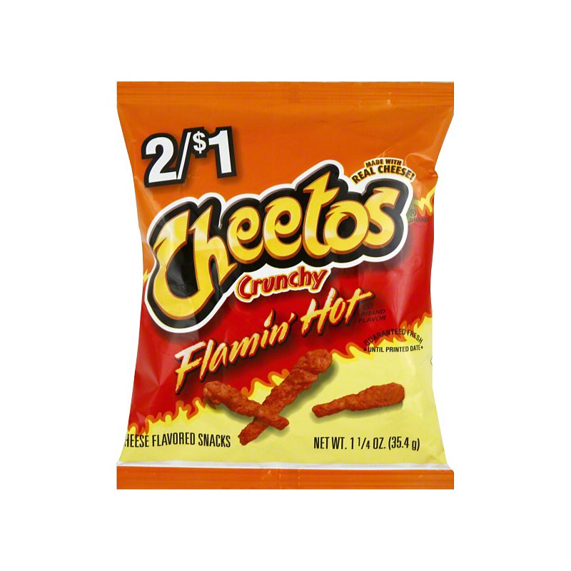 Cheetos Crunchy Flamin' Hot Cheese Flavored Snacks - Shop Snacks
