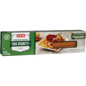 H-E-B Thin Spaghetti Veggie Pasta, 12 oz