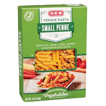 H-E-B Small Penne Veggie Pasta, 12 oz