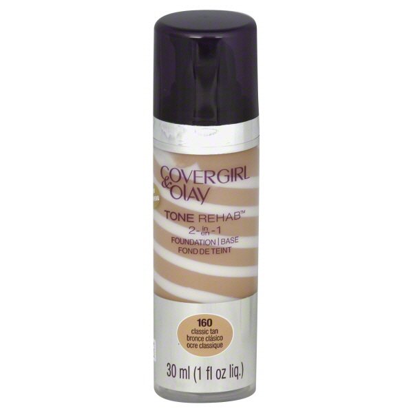 CoverGirl And Olay Tone Rehab Classic Tan 160 2-in-1 Foundation/Base ...