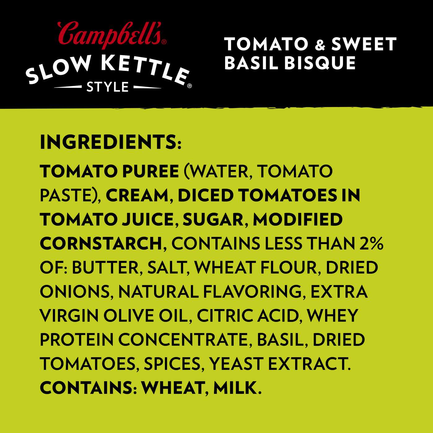 Campbell's Slow Kettle Tomato & Sweet Basil Bisque; image 5 of 7