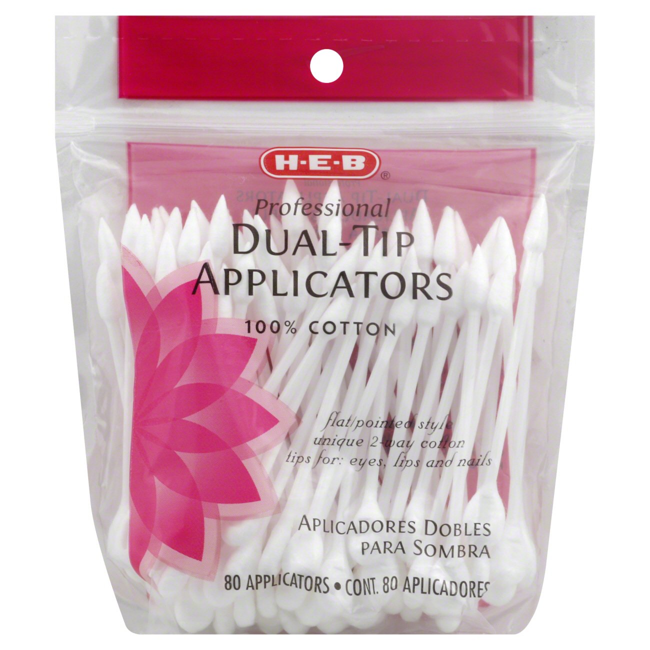 H-E-B Professional Dual Tip Applicators - Shop Makeup Tools ...