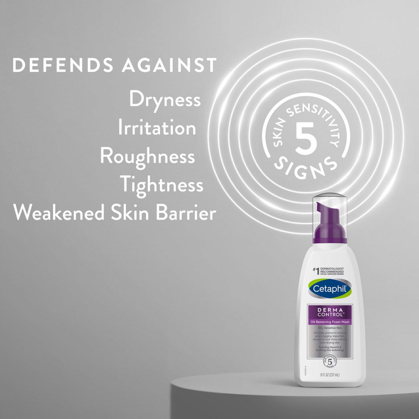 Cetaphil DermaControl Oil Removing Foam Wash; image 3 of 9