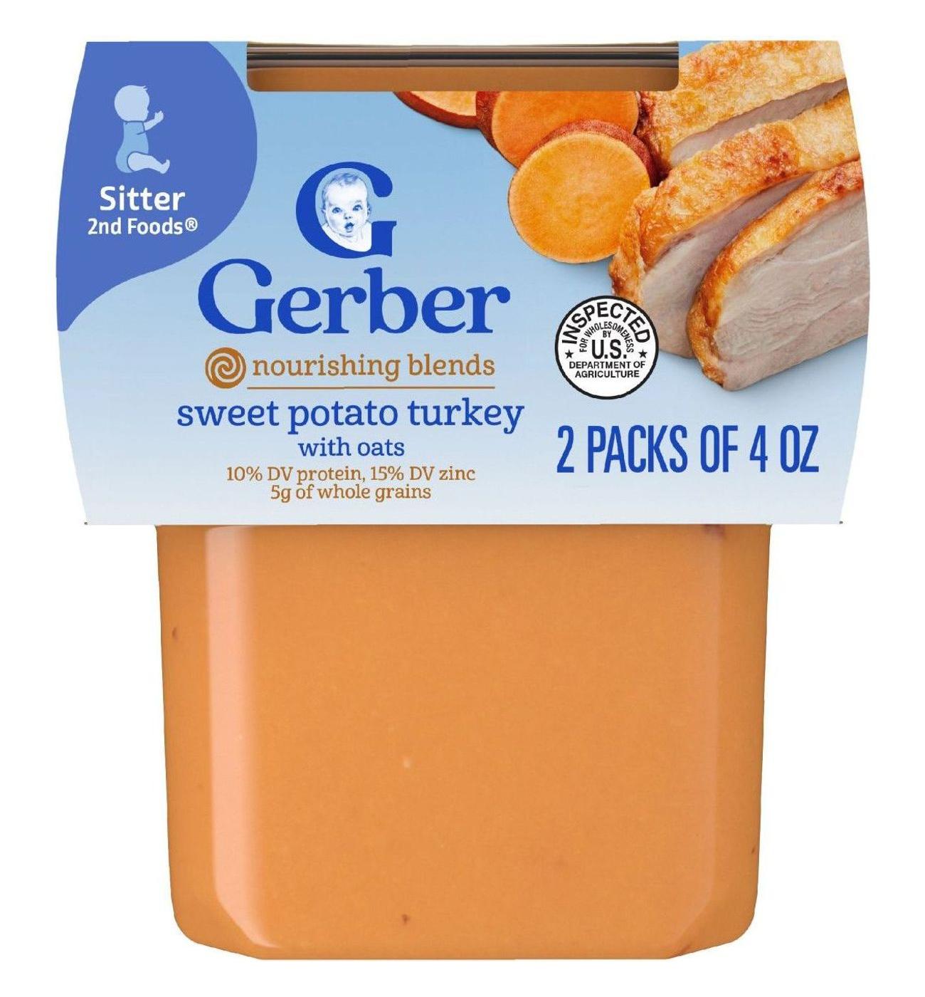 Gerber Mealtime for Baby Powerblend 2nd Foods - Sweet Potato & Turkey; image 1 of 8