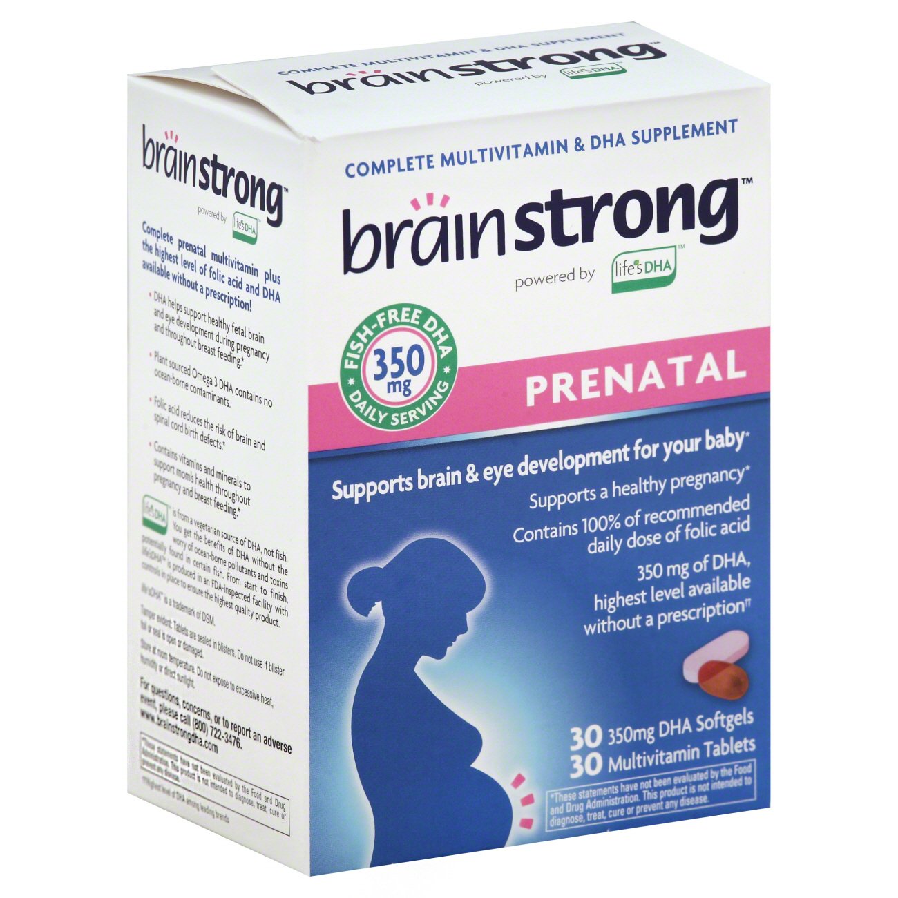 Brainstrong Prenatal DHA Daily Supplement Shop Multivitamins at HEB