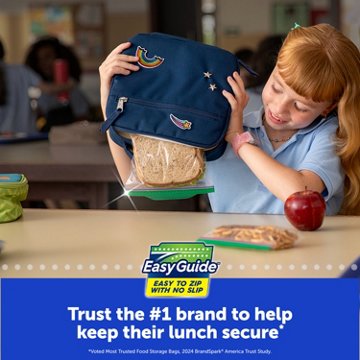 Ziploc Snack Bags with EasyGuide Texture, Grip ’n Seal Technology, 108 ct