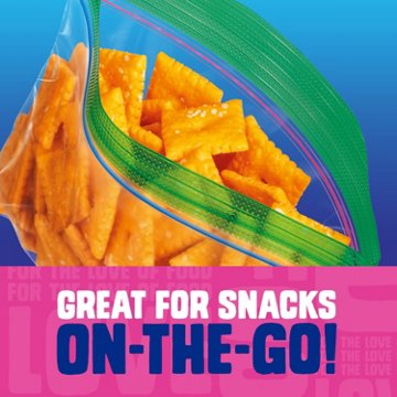 Ziploc Snack Bags with EasyGuide Texture, Grip ’n Seal Technology, 108 ct