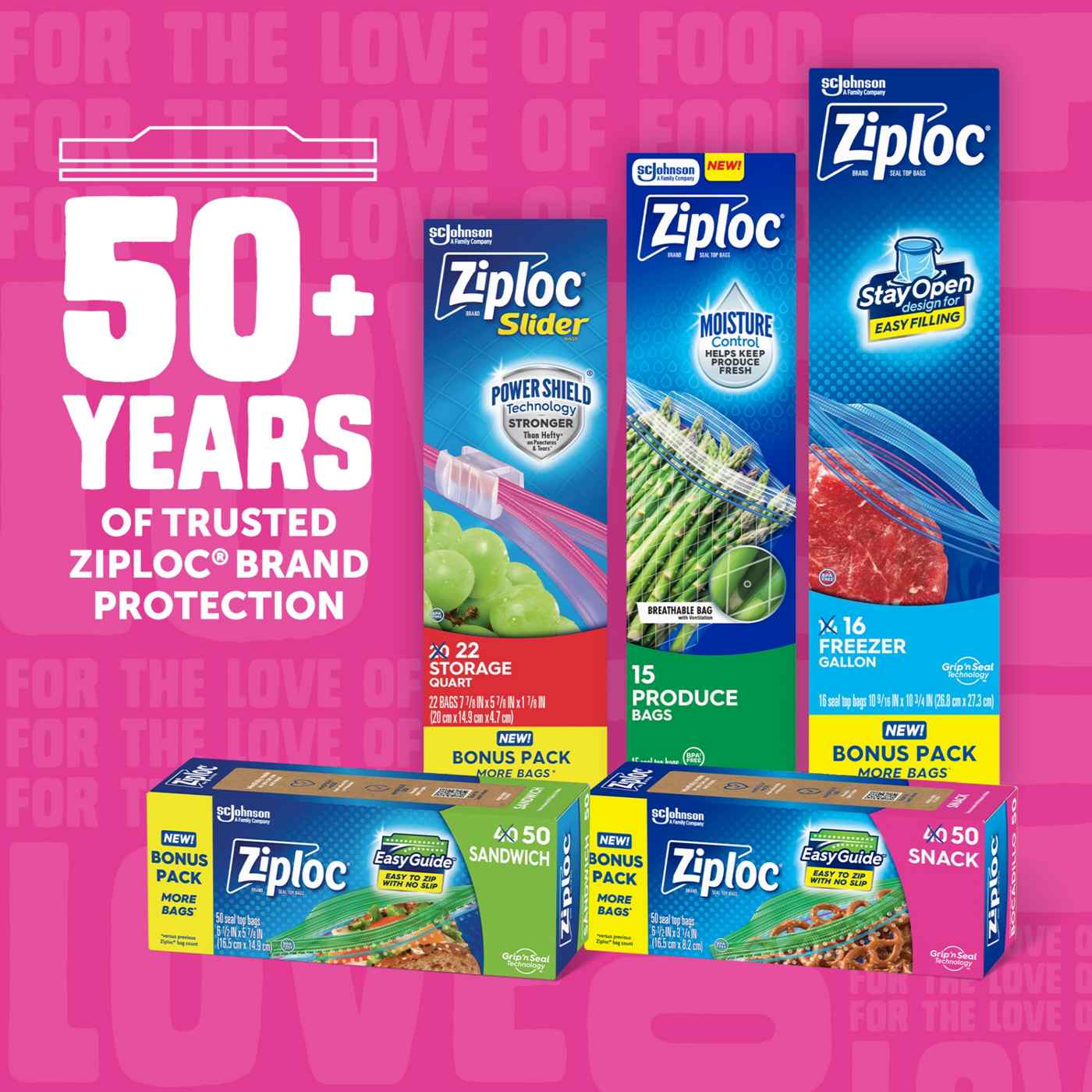 Ziploc Snack Bags with EasyGuide Texture, Grip ’n Seal Technology; image 11 of 16