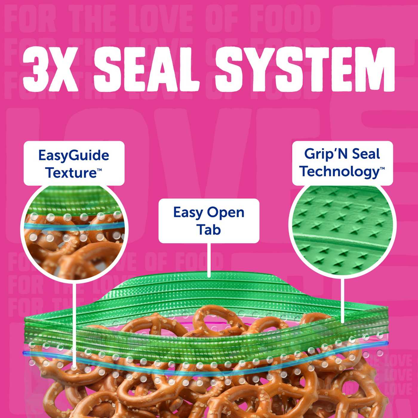 Ziploc Snack Bags with EasyGuide Texture, Grip ’n Seal Technology; image 14 of 16