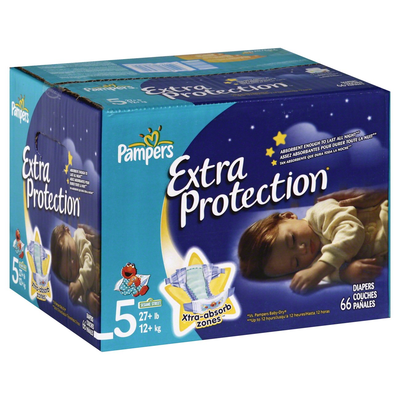 Pampers Extra Protection Super Pack Diapers, 66 Count - Shop Diapers