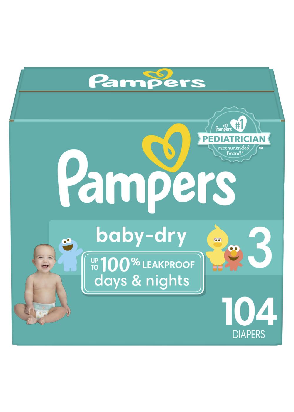 Pampers Baby Dry Diapers (Pack of 8)