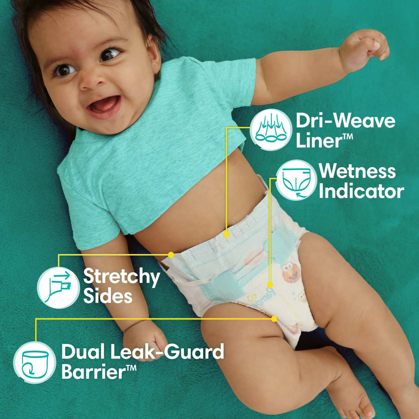 Pampers Baby-Dry Diapers - Size 3; image 11 of 11