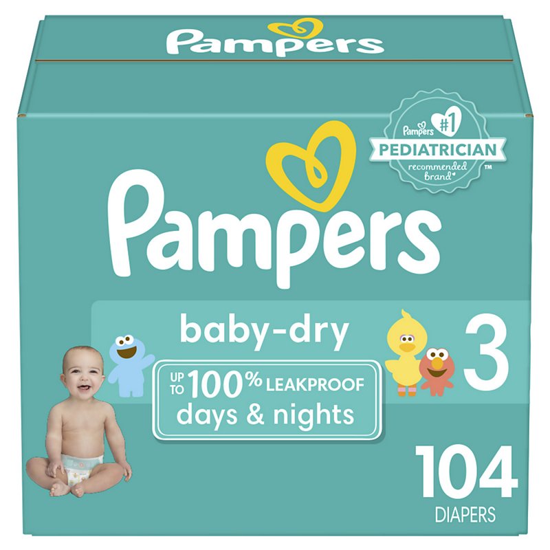 Pronounce Semblance Pharmacology Pampers Baby-Dry Diapers Size 3 - Shop Diapers & Potty at H-E-B