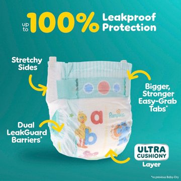 Pampers Baby Dry Ultra Cushiony Diapers - Size 4 (15-34 lbs)