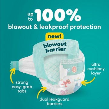 Pampers Baby Dry Ultra Cushiony Diapers - Size 4 (15-34 lbs)