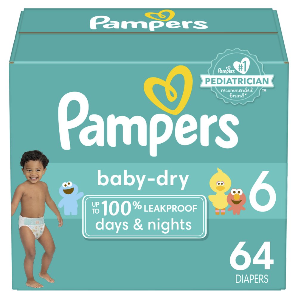 Pampers Baby-Dry Diapers - Size 6 - Shop Diapers at H-E-B