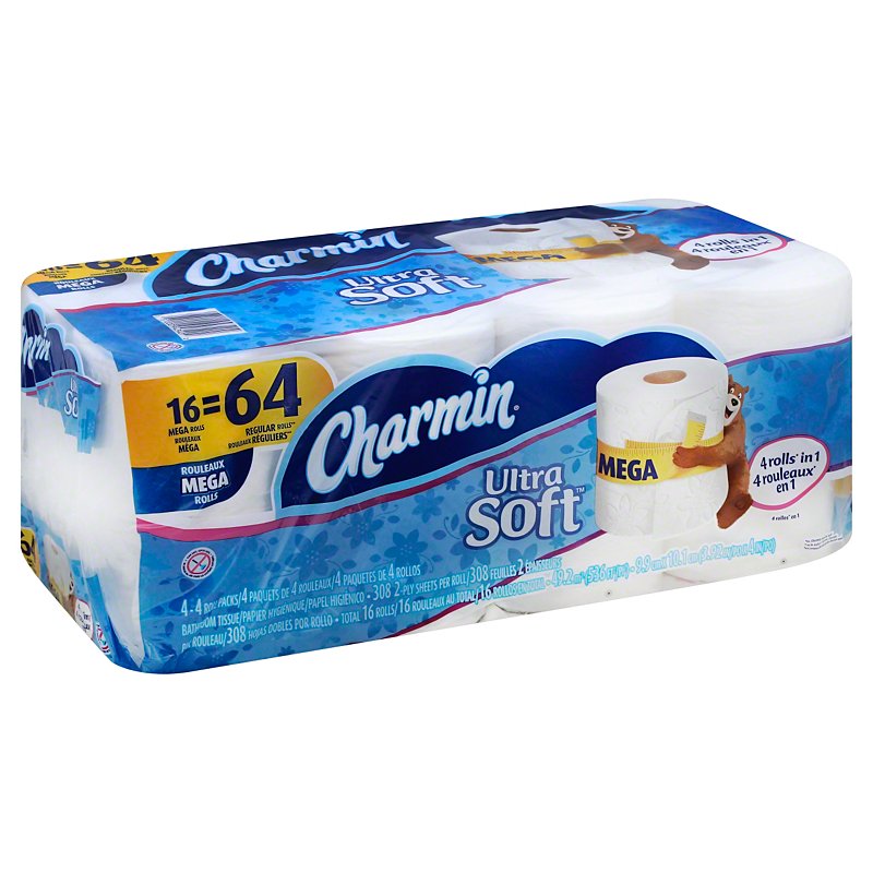 Charmin Ultra Soft Mega Roll Toilet Paper - Shop Toilet Paper at H-E-B
