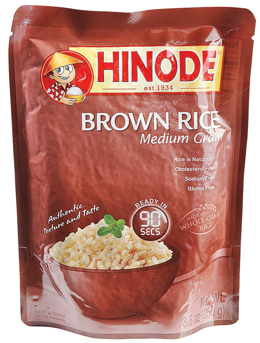 Hinode Medium Grain Brown Rice Microwaveable Pouch - Shop Rice & grains ...