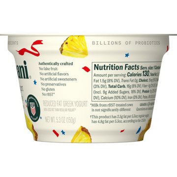 Chobani Low-Fat Pineapple on the Bottom Greek Yogurt