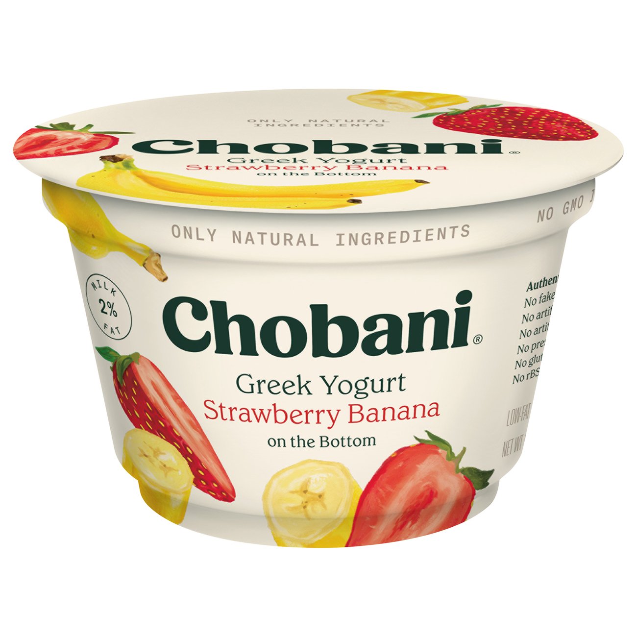 Chobani Low-Fat Strawberry Banana On The Bottom Greek Yogurt - Shop ...