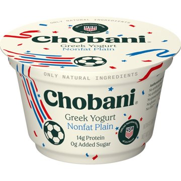 Chobani 14g Protein Non Fat Plain Greek Yogurt